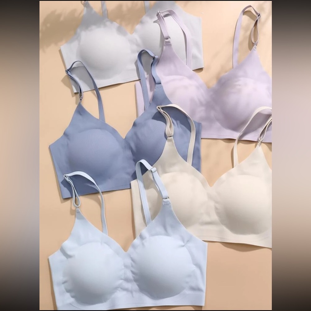 NWOT 4-Pack of SHEIN Pastel Wireless Padded Bralettes size L (8/10) - Picture 2 of 5